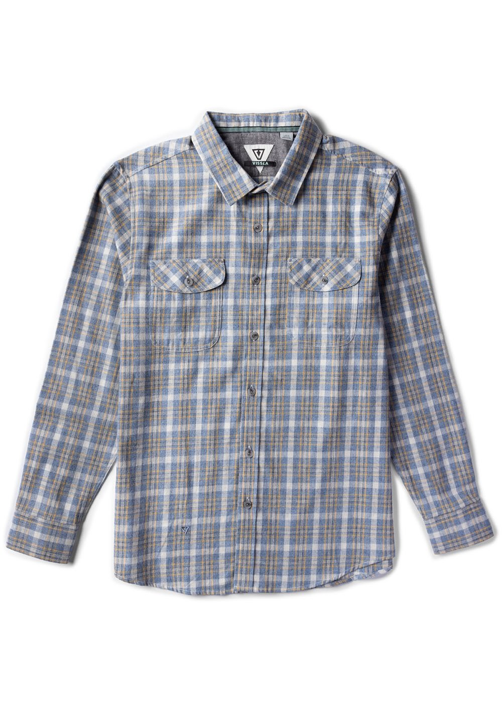 Vissla Men's Central Coast Flannel Shirt, Organic Cotton Plaid
