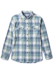 Vissla Men's Central Coast Flannel Shirt, Organic Cotton Plaid