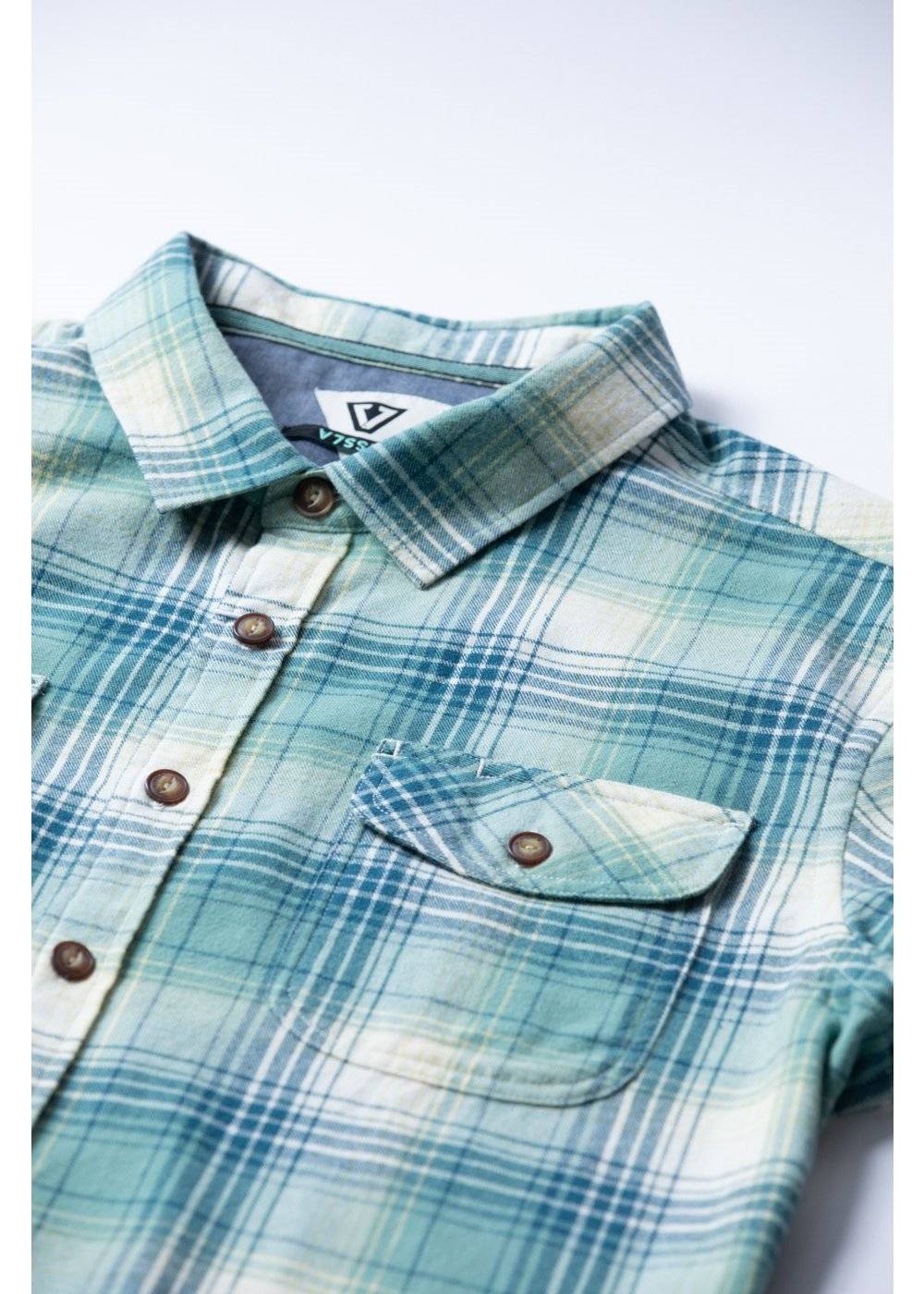 Vissla Men's Central Coast Flannel Shirt, Organic Cotton Plaid