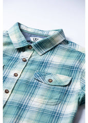 Vissla Men's Central Coast Flannel Shirt, Organic Cotton Plaid