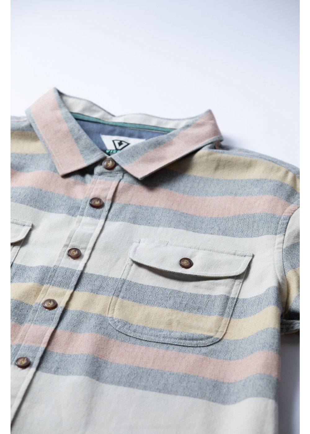 Vissla Men's Central Coast Flannel Shirt, Organic Cotton Plaid