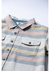 Vissla Men's Central Coast Flannel Shirt, Organic Cotton Plaid