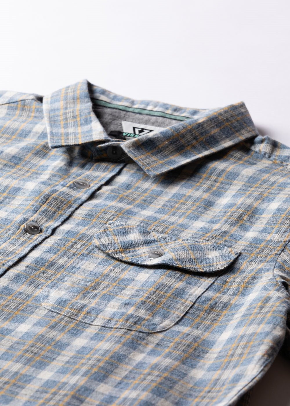Vissla Men's Central Coast Flannel Shirt, Organic Cotton Plaid