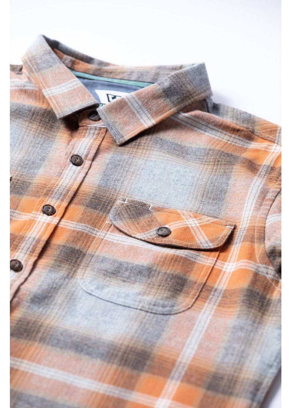 Vissla Men's Central Coast Flannel Shirt, Organic Cotton Plaid