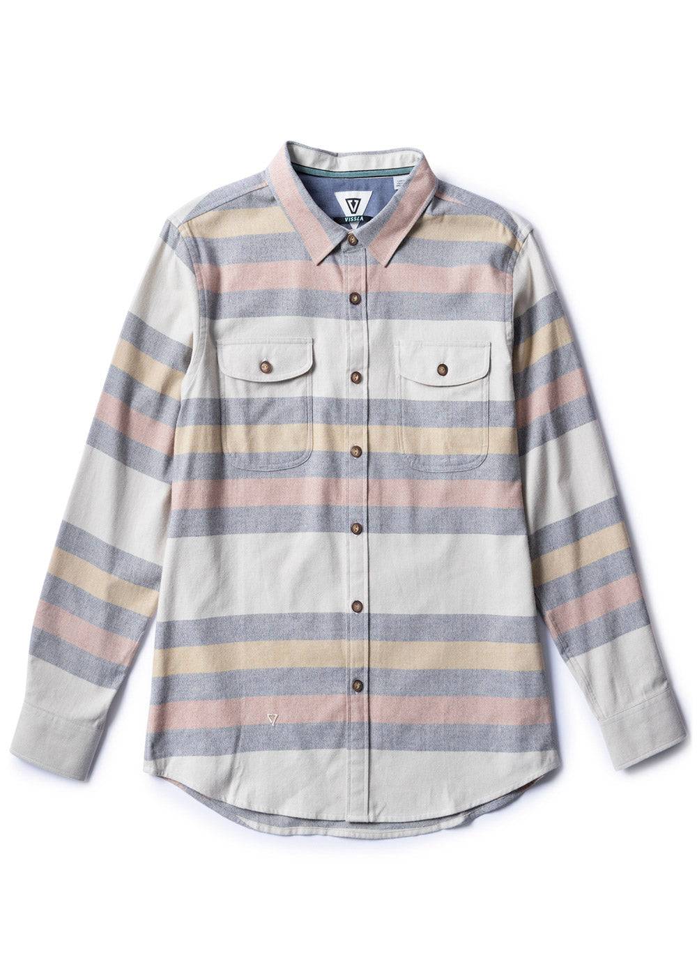 Vissla Men's Central Coast Flannel Shirt, Organic Cotton Plaid