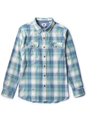 Vissla Men's Central Coast Flannel Shirt, Organic Cotton Plaid