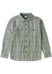 Vissla Men's Central Coast Flannel Shirt, Organic Cotton Plaid