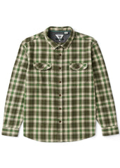 Vissla Men's Central Coast Flannel Shirt, Organic Cotton Plaid