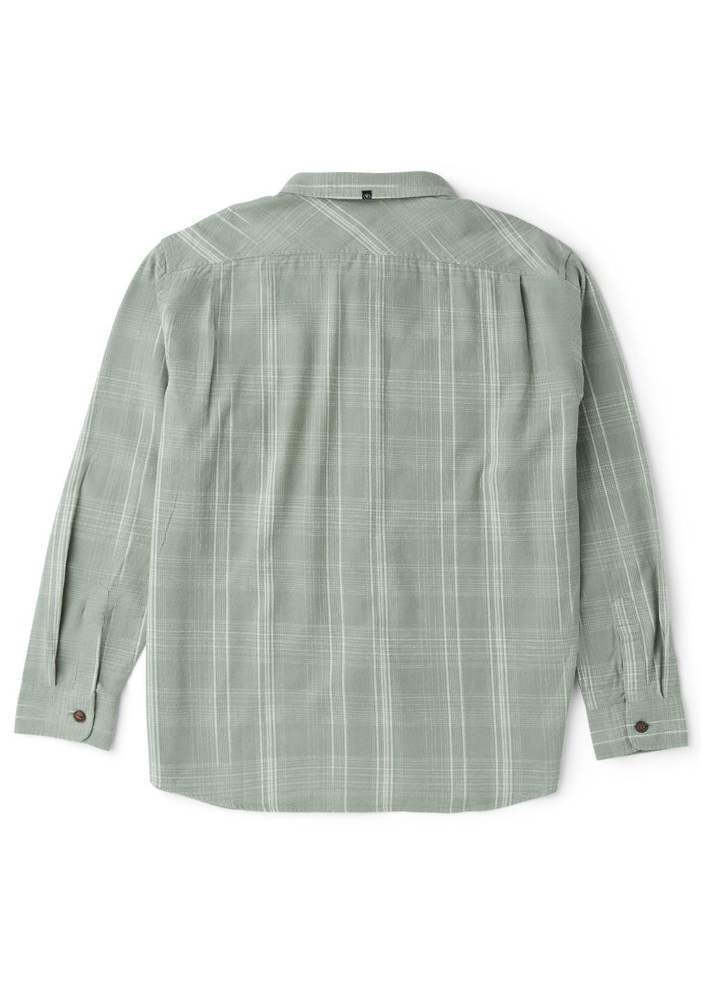 Vissla Men's Central Coast Flannel Shirt, Organic Cotton Plaid