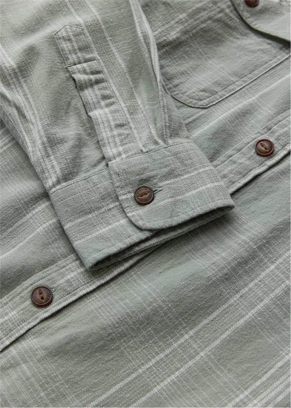 Vissla Men's Central Coast Flannel Shirt, Organic Cotton Plaid