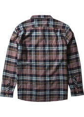 Vissla Men's Central Coast Long Sleeve Flannel Shirt, 100% Cotton