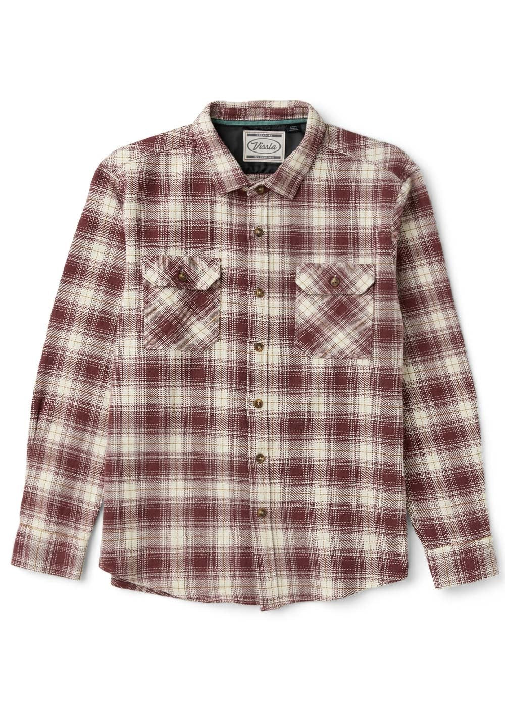 Vissla Men's Creators Heavy Days Flannel Shirt, Organic Cotton