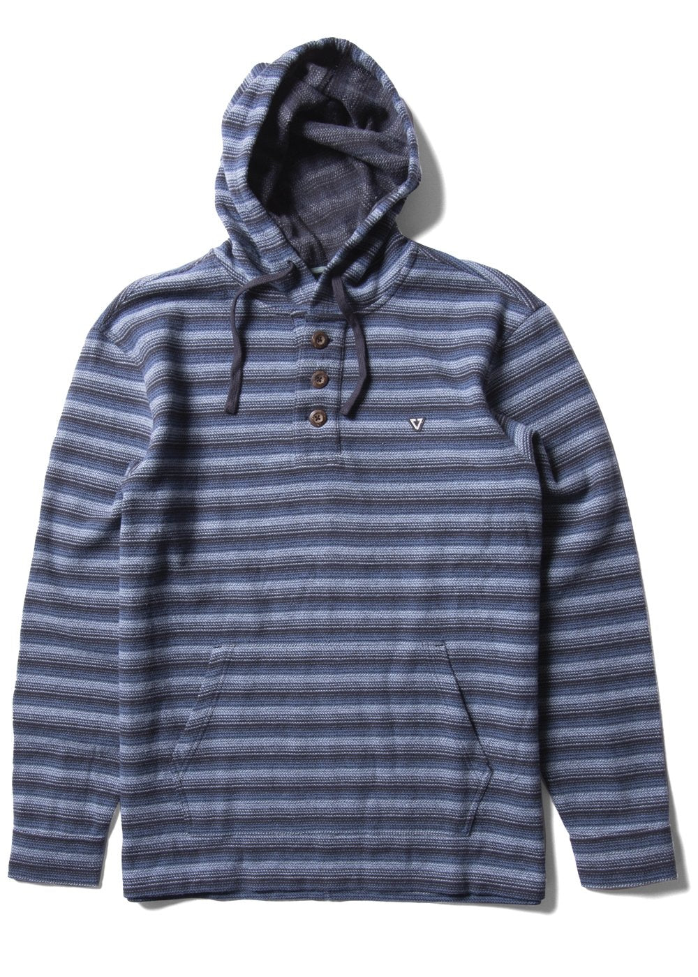 Vissla Men's Descanso Hooded Popover Hoodie, 100% Cotton