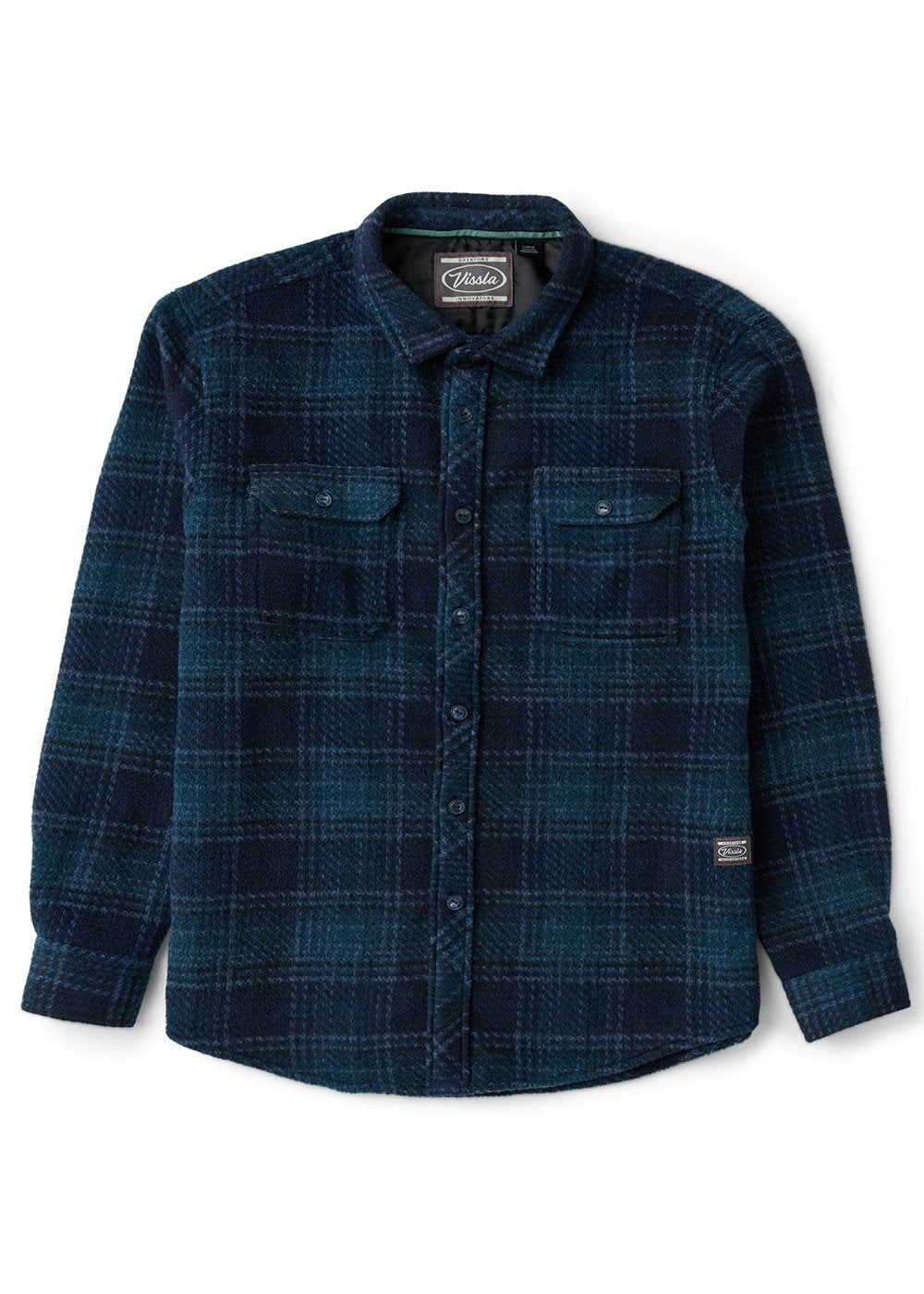 Vissla Men's Creators Mind Games Flannel Shirt, Recycled Polyester