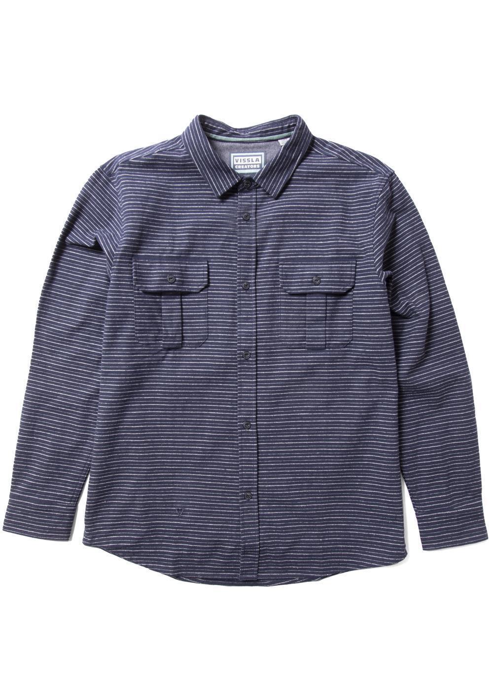 Vissla Men's Creators Innovators Flannel Shirt, Organic Cotton