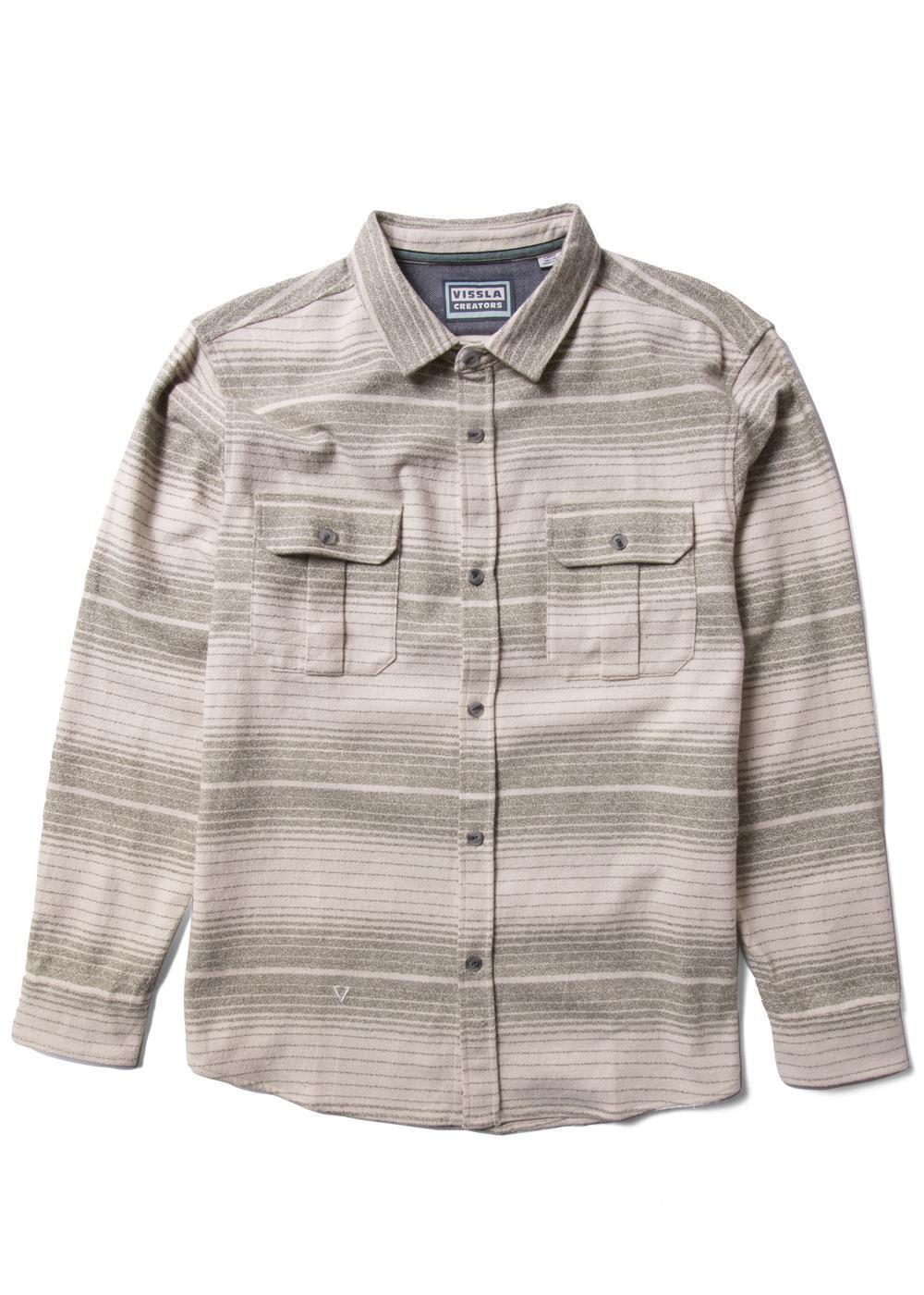 Vissla Men's Creators Innovators Flannel Shirt, Organic Cotton