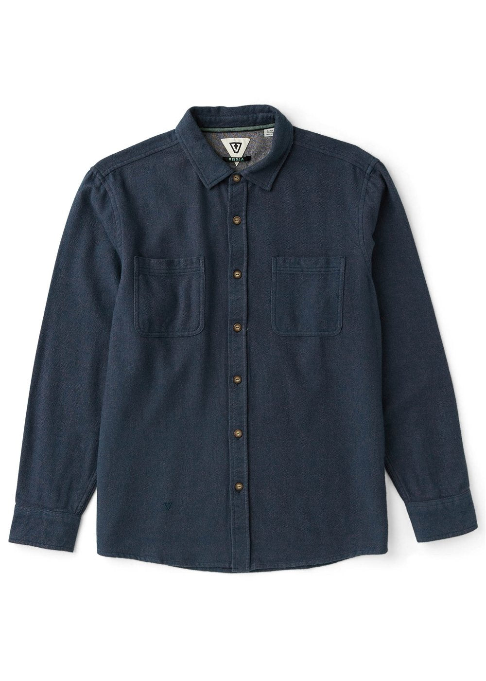 Vissla Men's Shaper Flannel Shirt, Heavyweight Organic Cotton