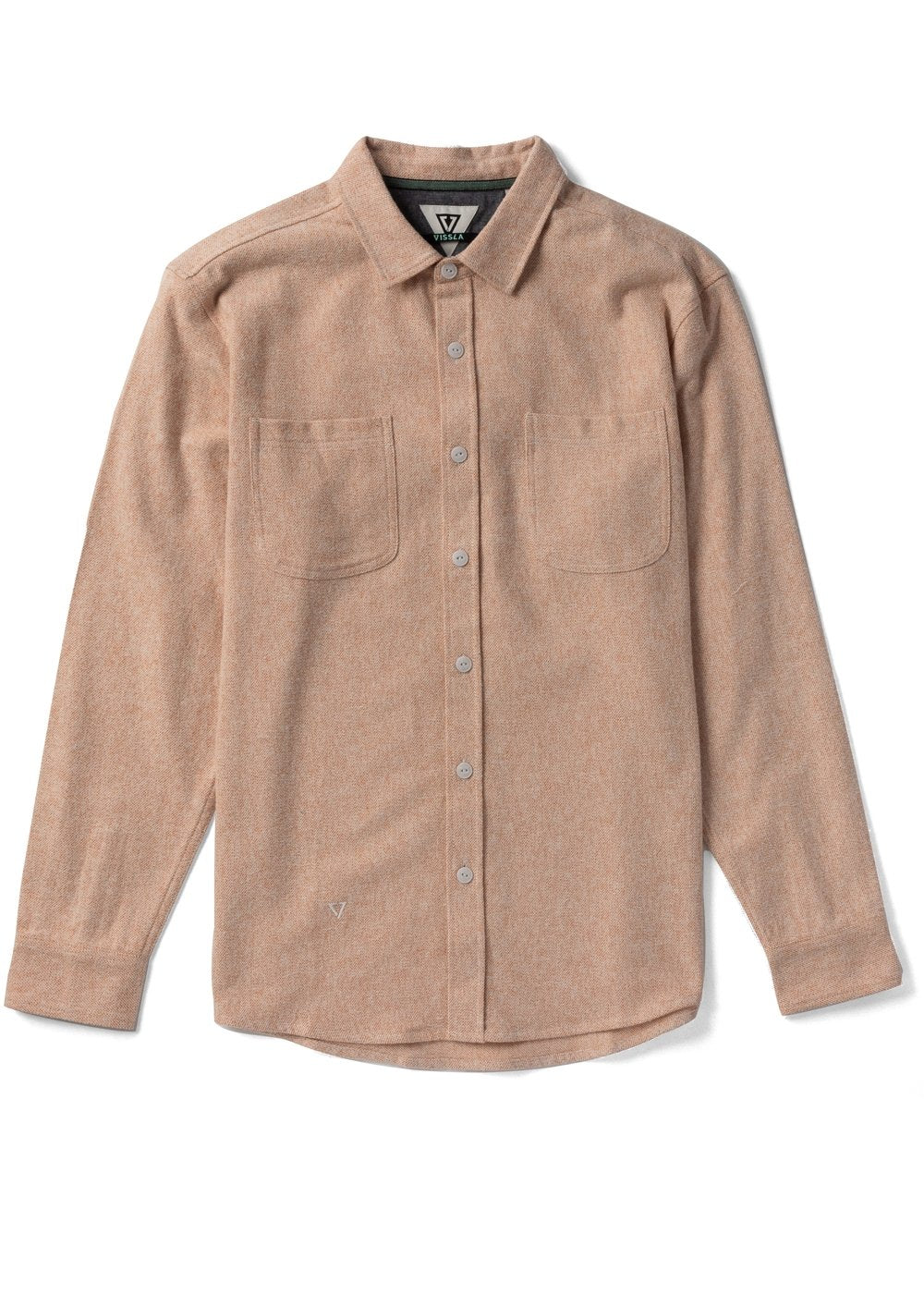 Vissla Men's Shaper Flannel Shirt, Heavyweight Organic Cotton