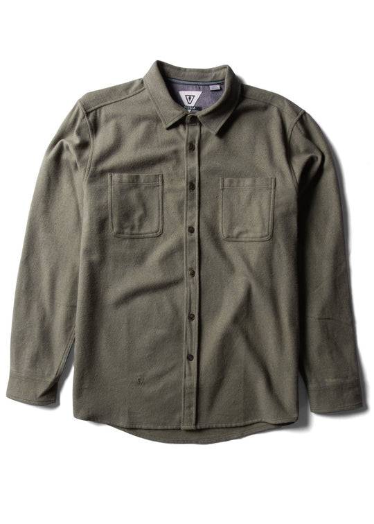 Vissla Men's Shaper Flannel Shirt, Heavyweight Organic Cotton