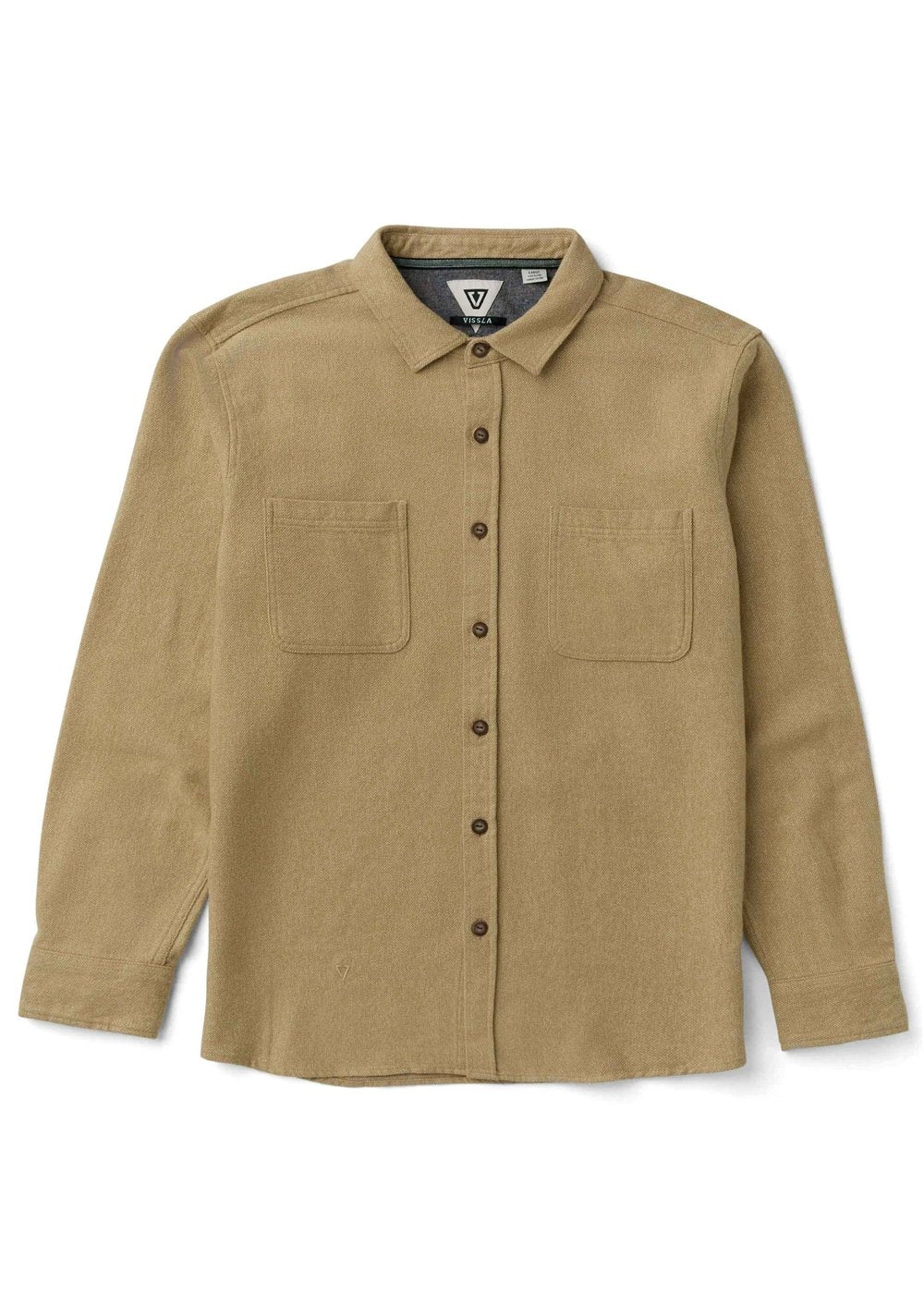 Vissla Men's Shaper Flannel Shirt, Heavyweight Organic Cotton