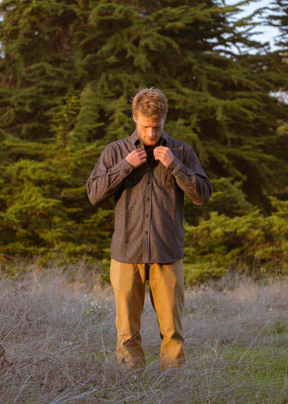Vissla Men's Shaper Flannel Shirt, Heavyweight Organic Cotton