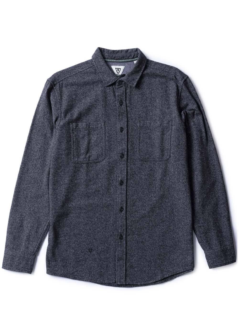 Vissla Men's Shaper Flannel Shirt, Heavyweight Organic Cotton