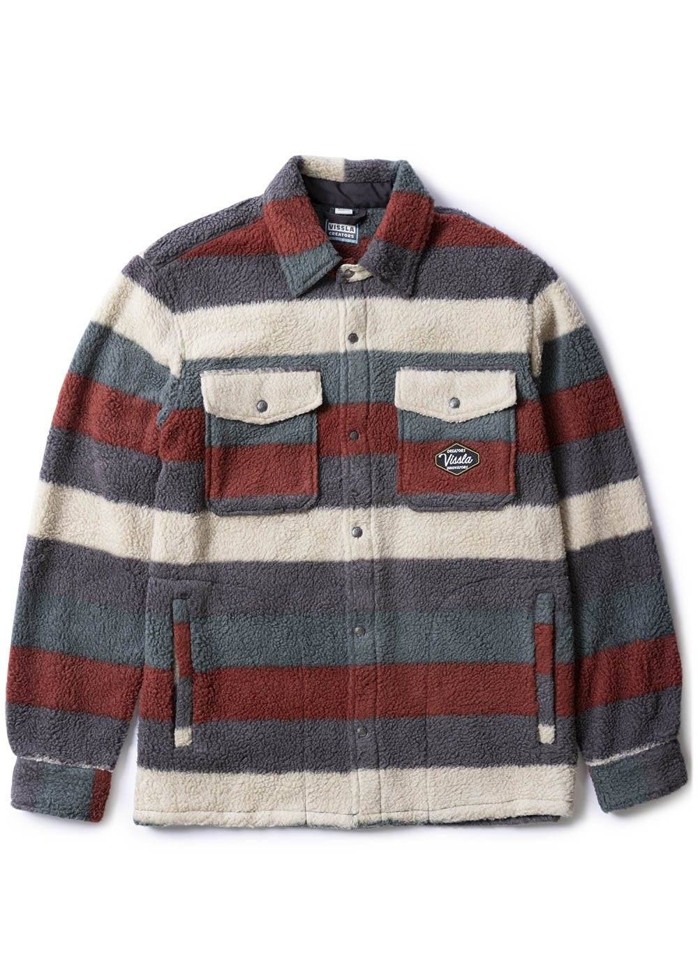 Vissla Men's Peaks Sherpa Fleece Shirt, Recycled Polyester