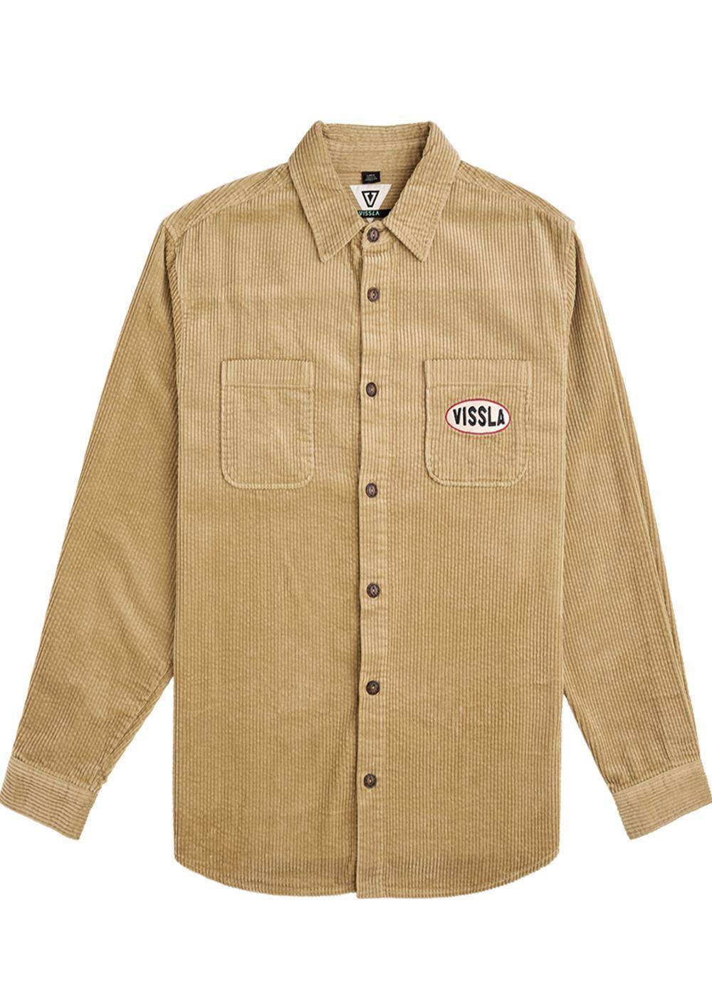 Vissla Men's Blink Corduroy Shirt, Organic Cotton