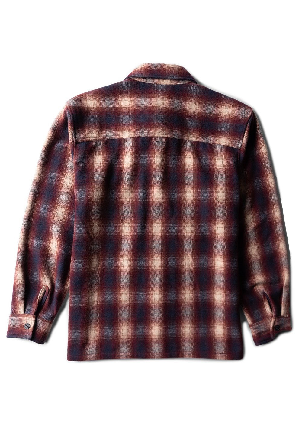 Vissla Men's Woody Flannel Shirt, Heavyweight Wool Blend