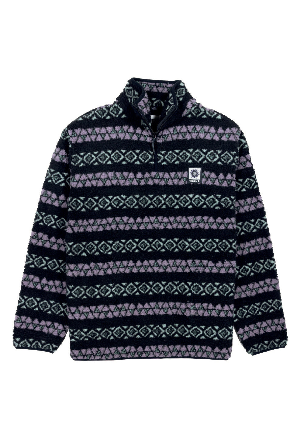 Vissla Men's Hiking Ice Quarter-Zip Sherpa Fleece, Recycled Polyester