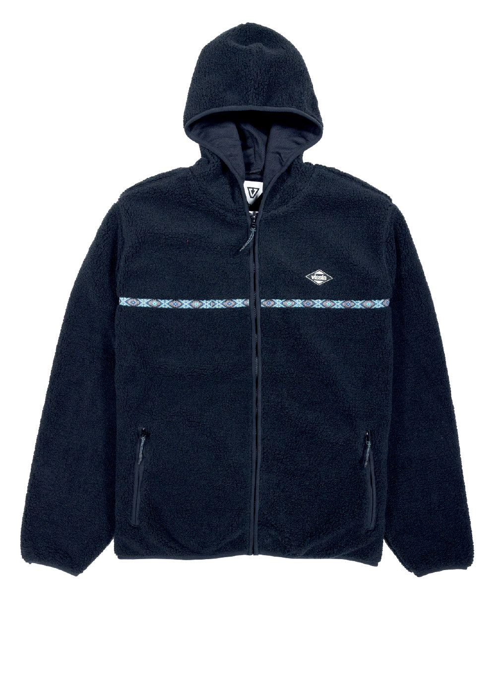 Vissla Men's Legall Sherpa Zip Jacket, Recycled Polyester