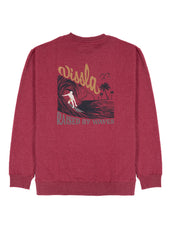 Vissla Men's Raised By Waves Crew Sweatshirt, 310gsm Fleece