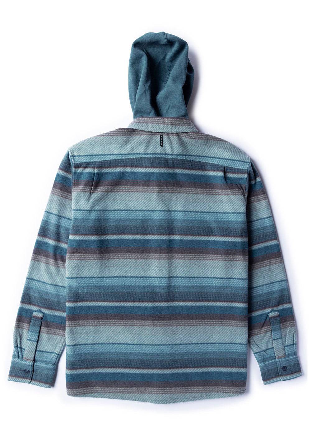 Vissla Men's Eco-Zy Hooded Shirt Jacket, Recycled Polyester Fleece