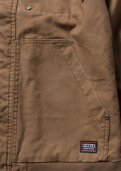 Vissla Men's Creators Grit Hooded Canvas Jacket, Flannel Lined