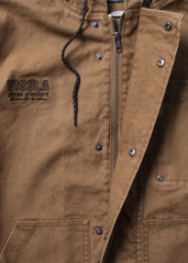 Vissla Men's Creators Grit Hooded Canvas Jacket, Flannel Lined