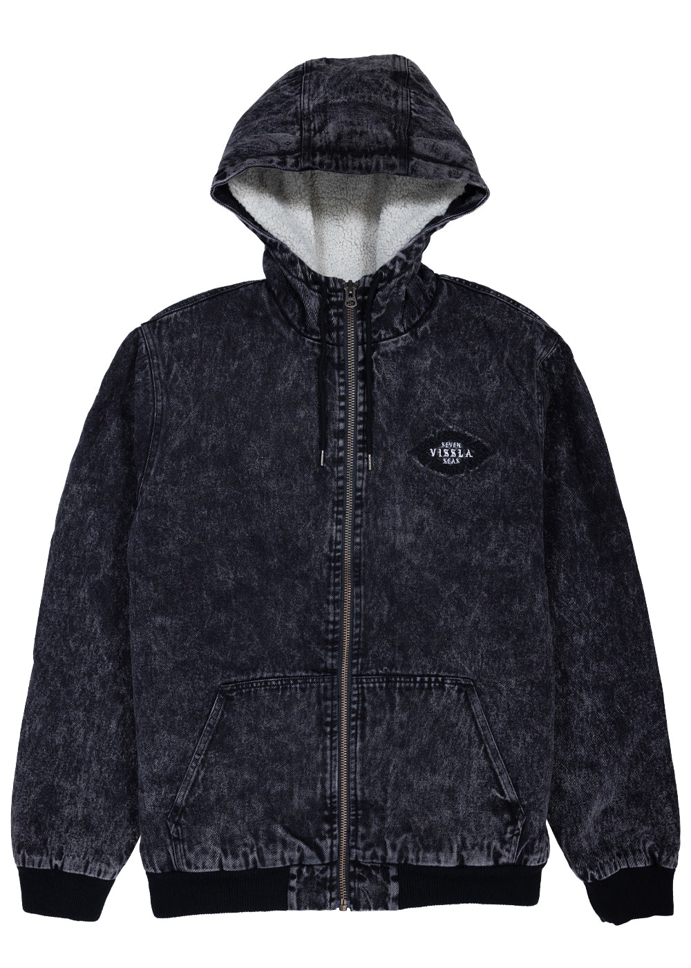 Vissla Men's Wasson Denim Jacket, Sherpa Lined