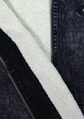 Vissla Men's Wasson Denim Jacket, Sherpa Lined