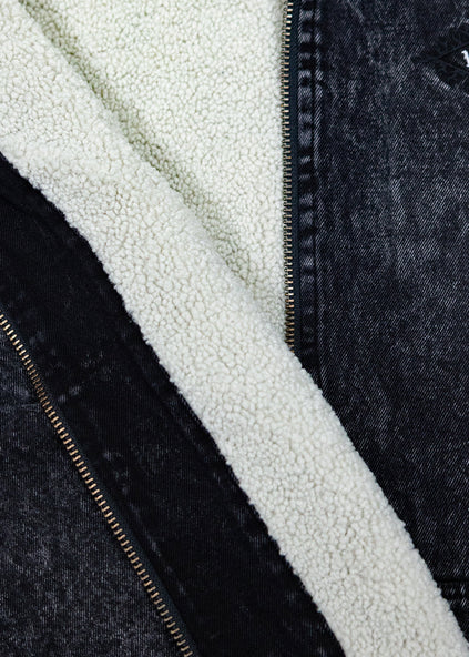 Vissla Men's Wasson Denim Jacket, Sherpa Lined, image 6