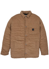 Vissla Men's Paxon Corduroy Puffer Jacket, Square Quilting