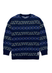 Vissla Men's Bel Air Jacquard Crew Jumper, Organic Cotton Blend