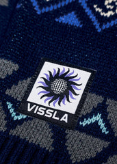 Vissla Men's Bel Air Jacquard Crew Jumper, Organic Cotton Blend