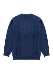 Vissla Men's William Cable Knit Jumper, Wool Blend