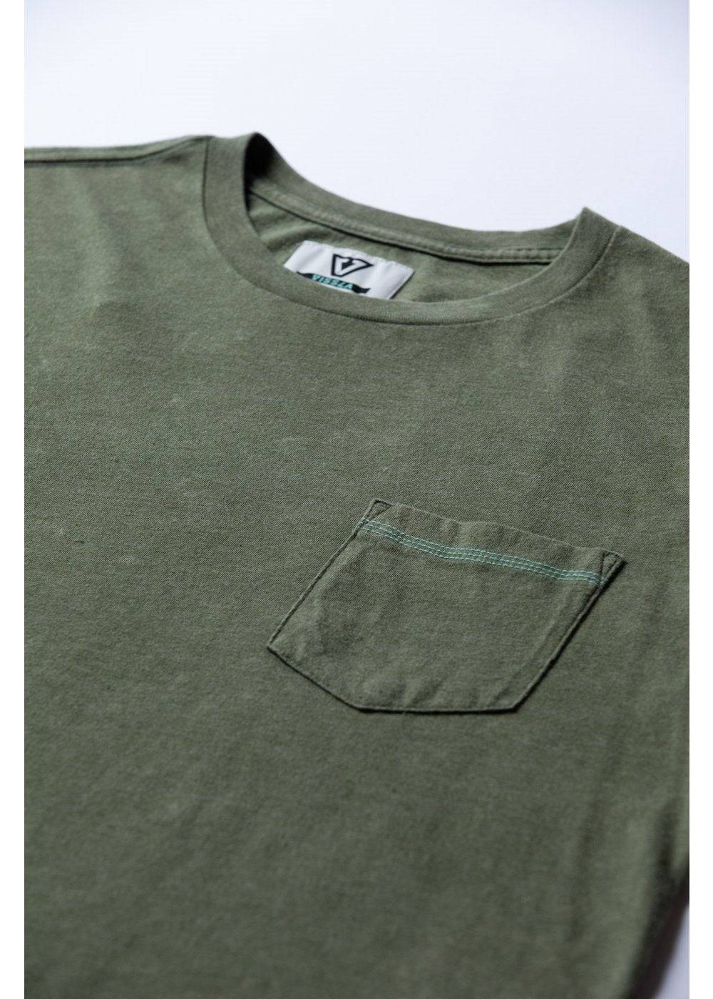 Vissla Men's Solid Sets Pocket T-Shirt, Acid Washed