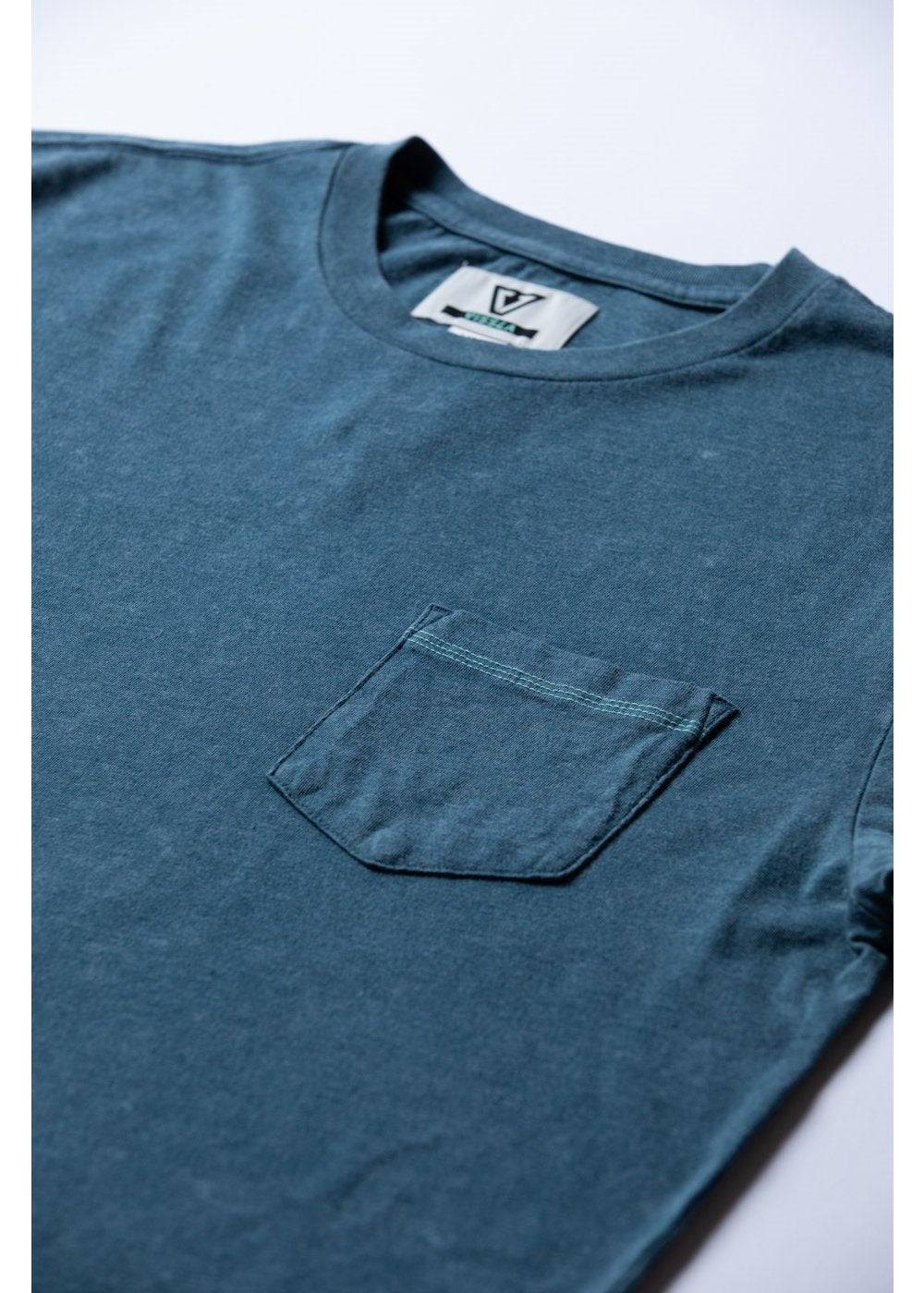 Vissla Men's Solid Sets Pocket T-Shirt, Acid Washed
