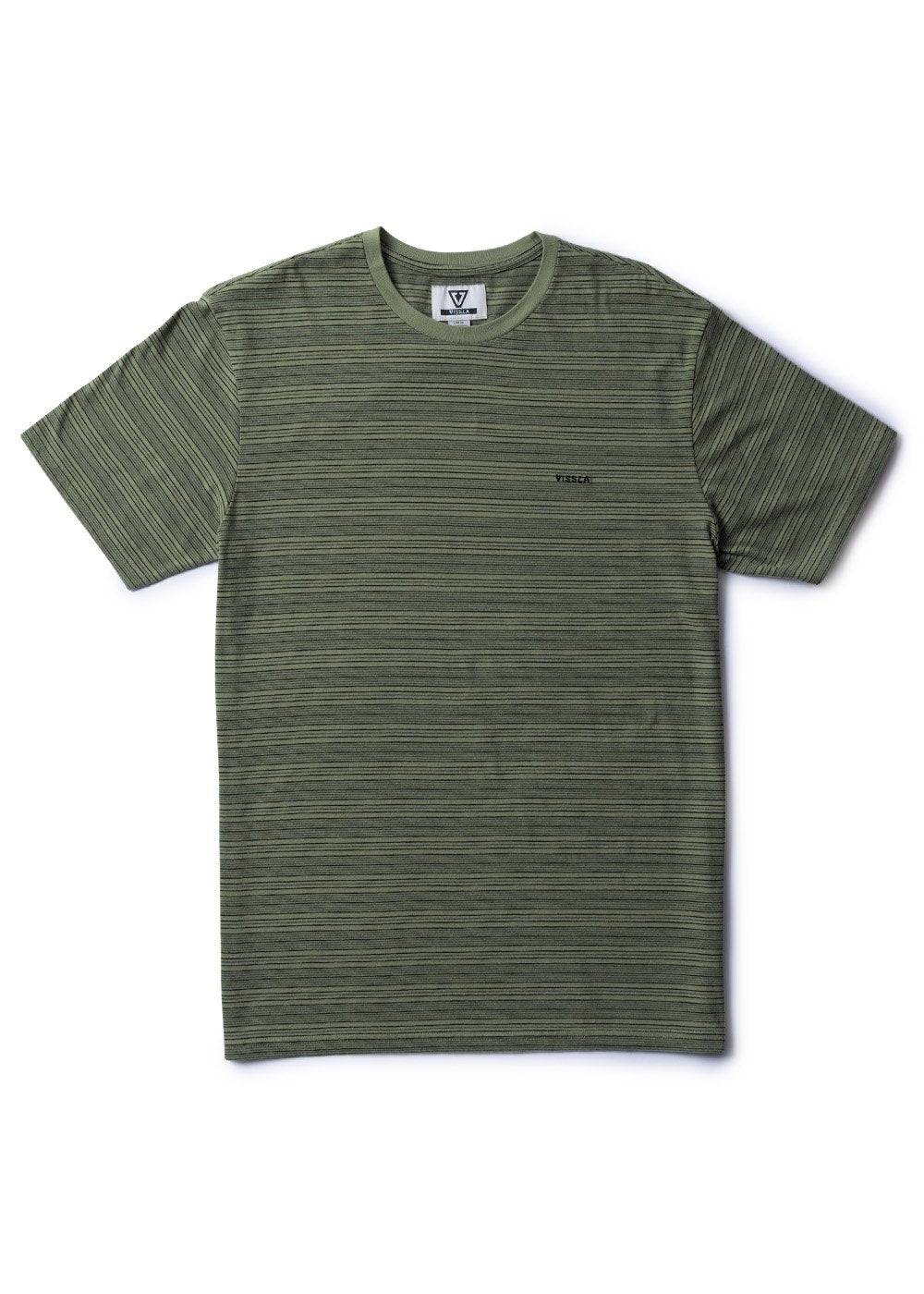 Vissla Men's Creek Striped T-Shirt, Yarn Dyed
