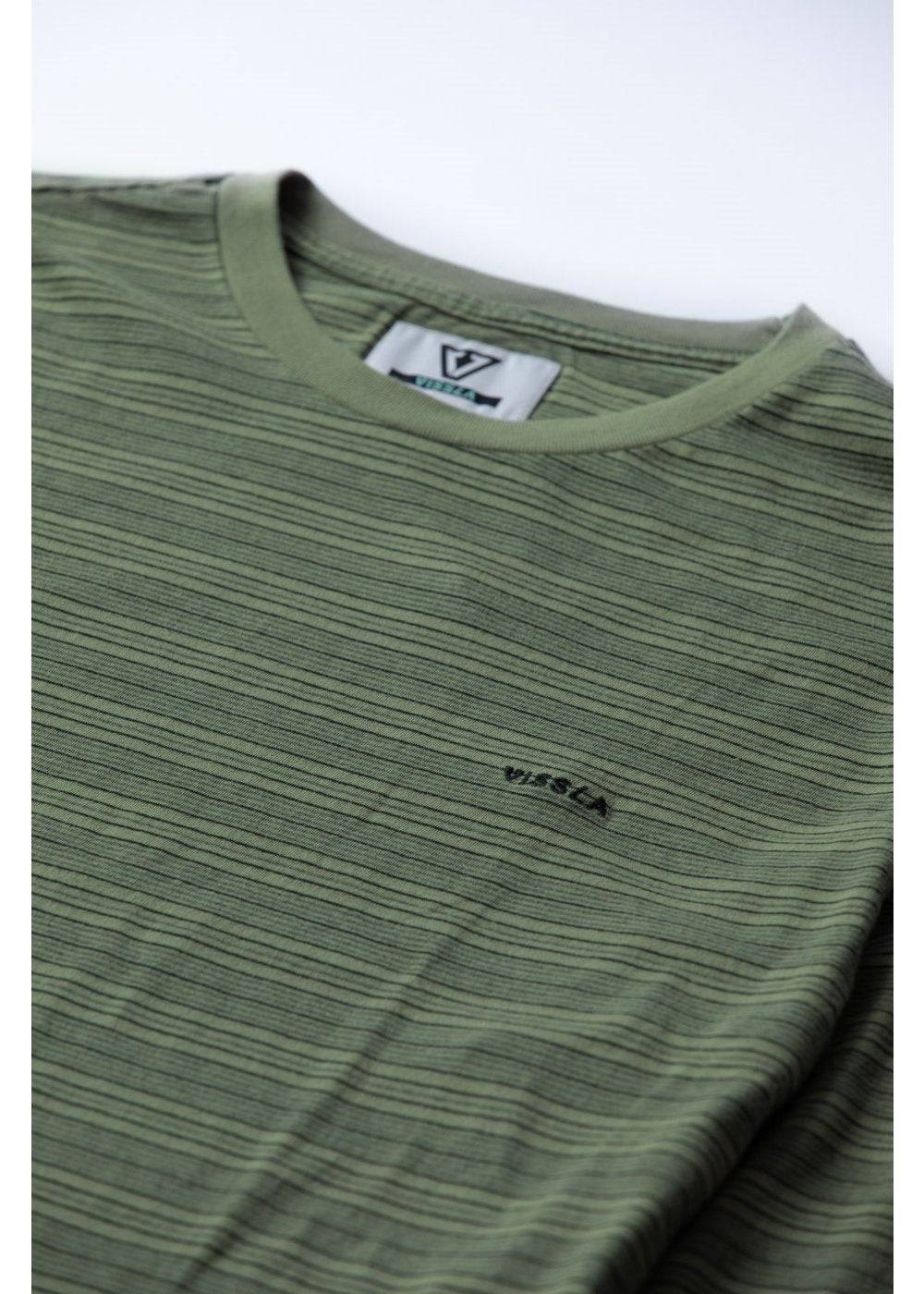 Vissla Men's Creek Striped T-Shirt, Yarn Dyed