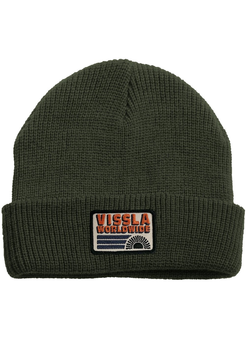 Vissla Unisex Solid Sets Waffle Knit Beanie, Recycled Polyester Blend
