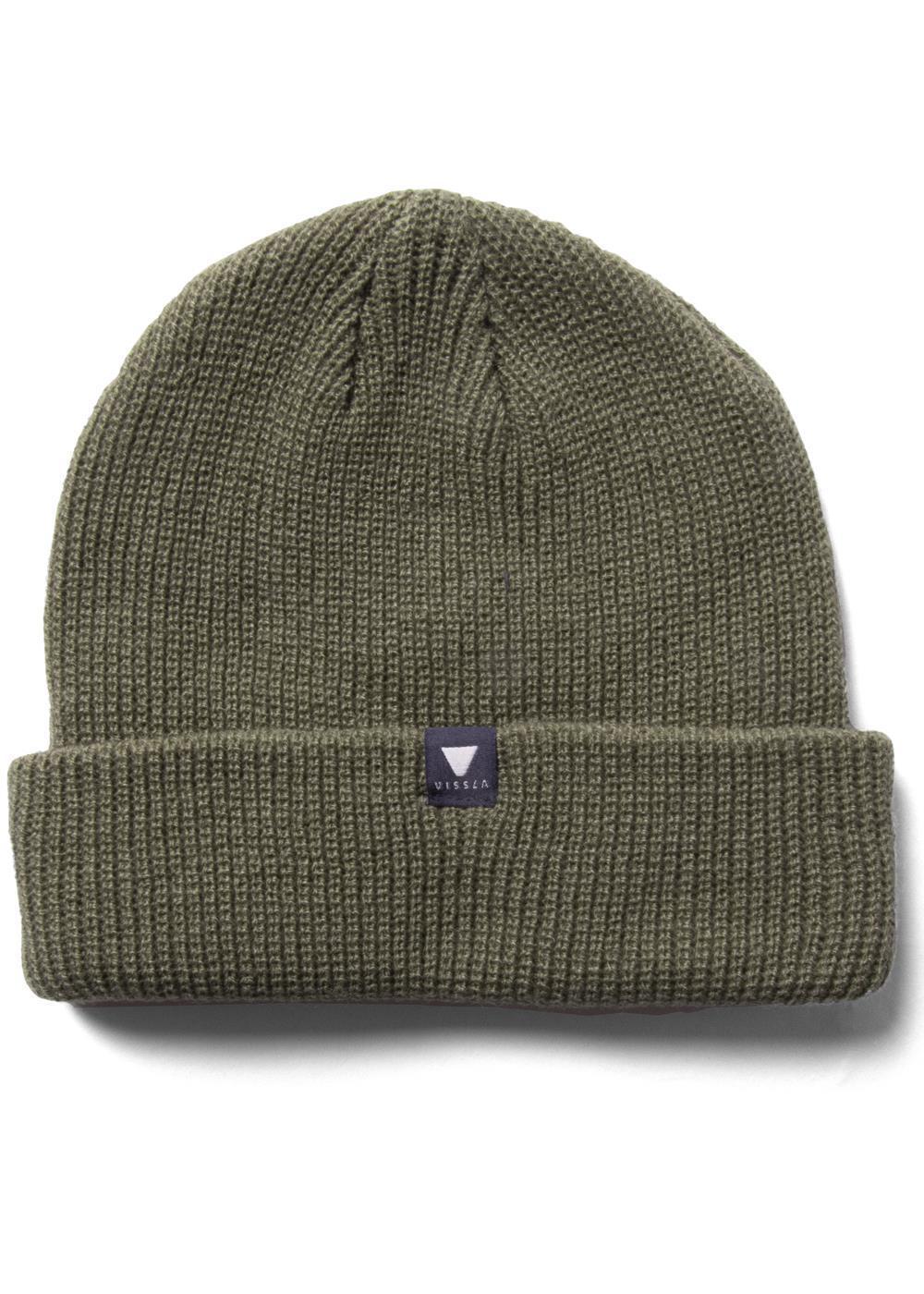 Vissla Unisex Trimline Cuffed Beanie, Heathered Acrylic Knit