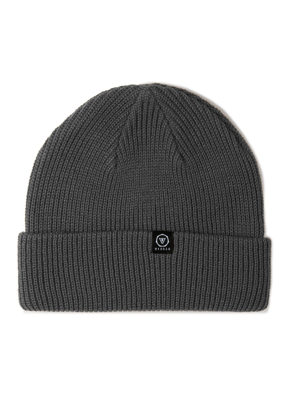 Vissla Unisex Trimline Cuffed Beanie, Heathered Acrylic Knit