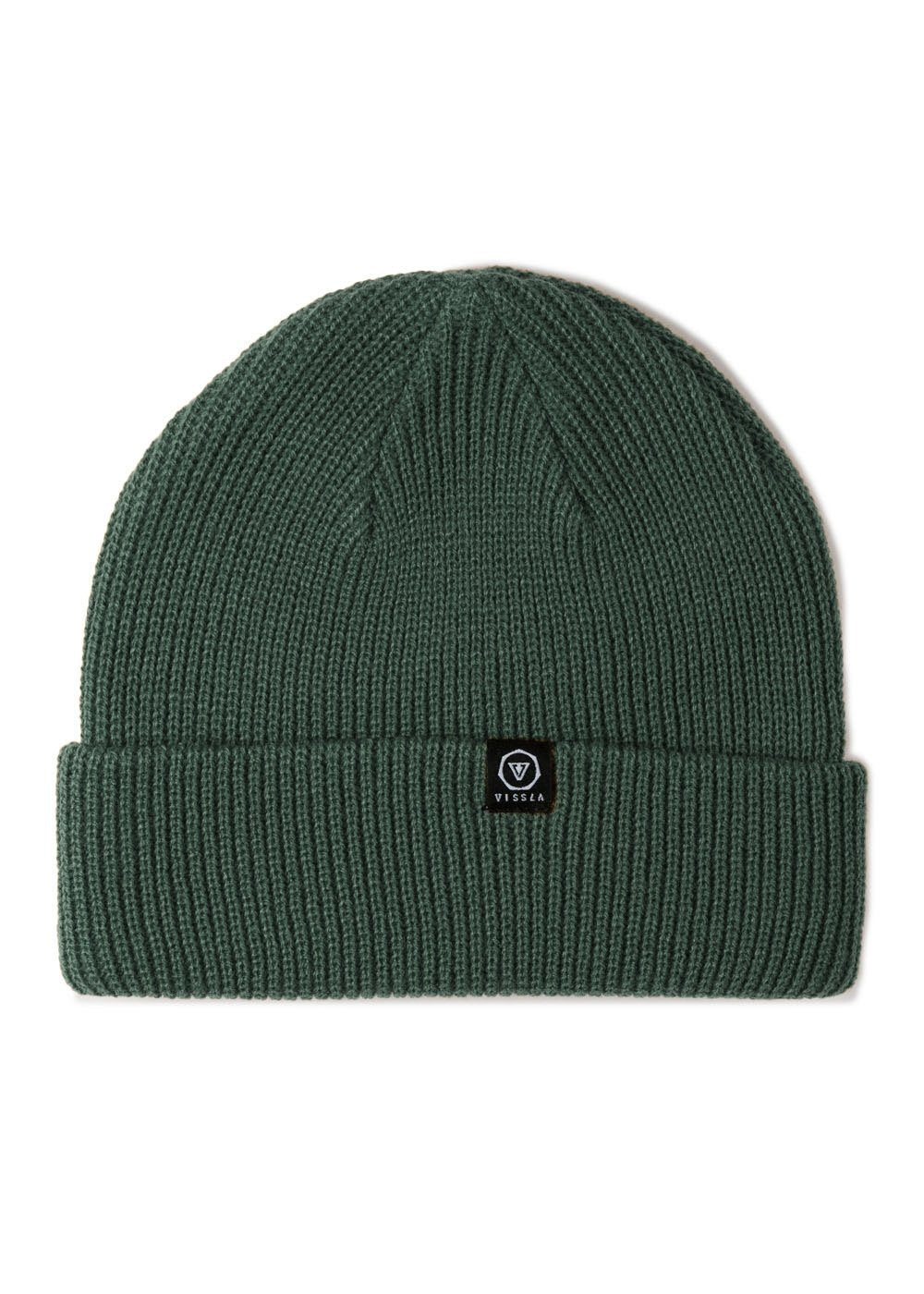 Vissla Unisex Trimline Cuffed Beanie, Heathered Acrylic Knit